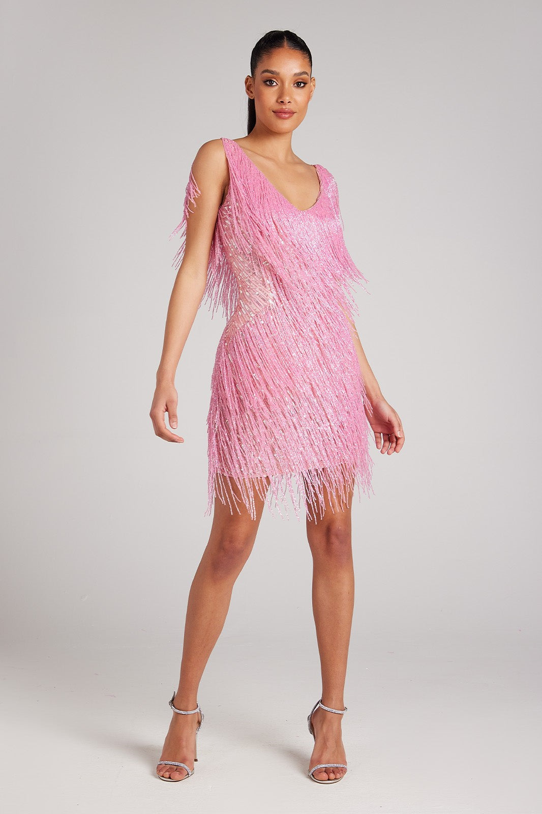 Vestido de Franjas Brilhantes Euphoria
