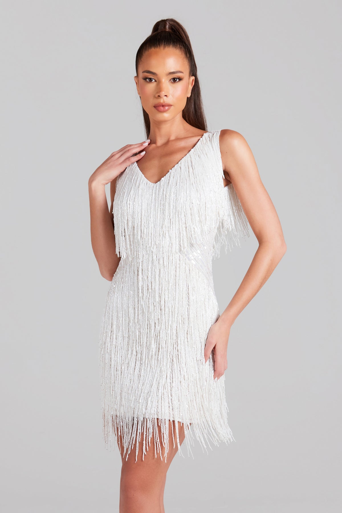 Vestido de Franjas Brilhantes Euphoria